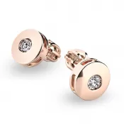 Zlaté náušnice s diamantmi 10911-NS-CV-DIA