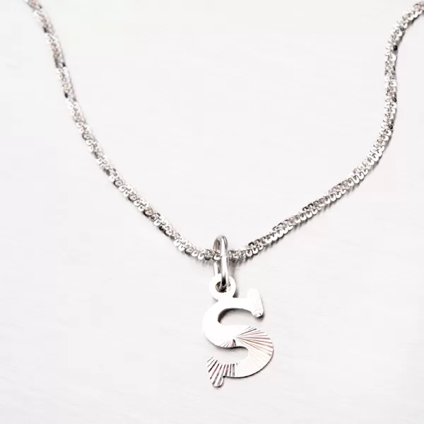 Strieborné písmenko - S M5114-FC-S