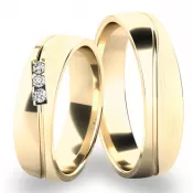 Zlaté nubné prstene SP-284