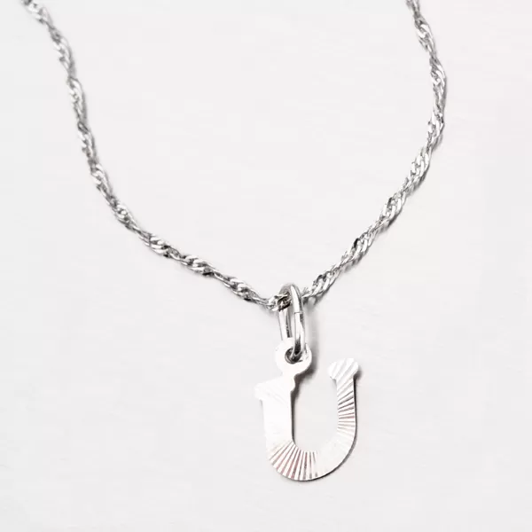 Strieborné písmenko - U M5114-FC-U