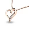 Diamantové srdce z ružového zlata 10873-CV-DIA