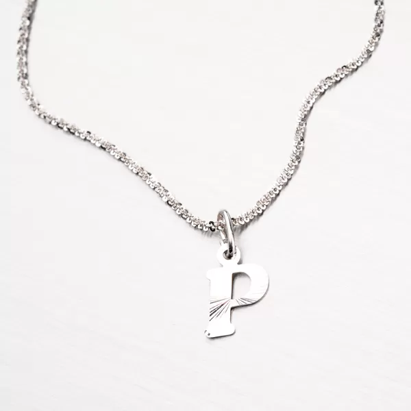 Strieborné písmenko - P M5114-FC-P