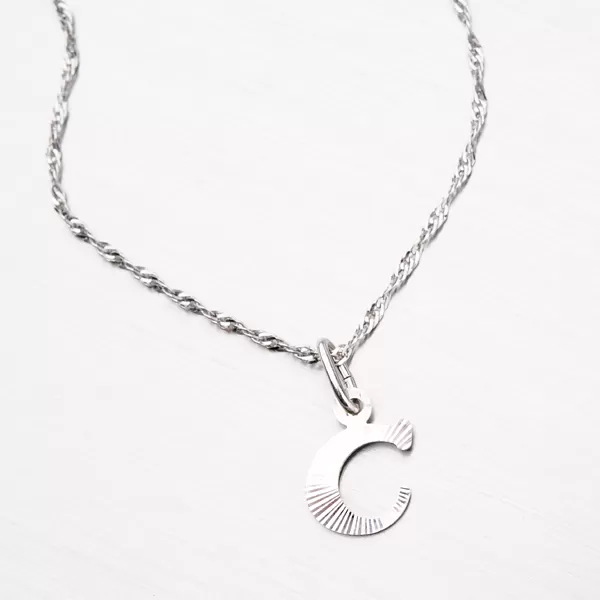 Strieborné písmenko - C M5114-FC-C