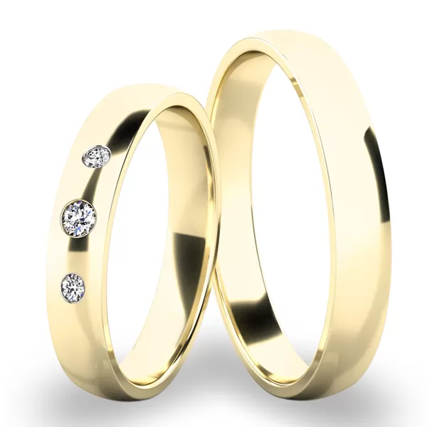 Snubné prstene biele zlato SP-286-03