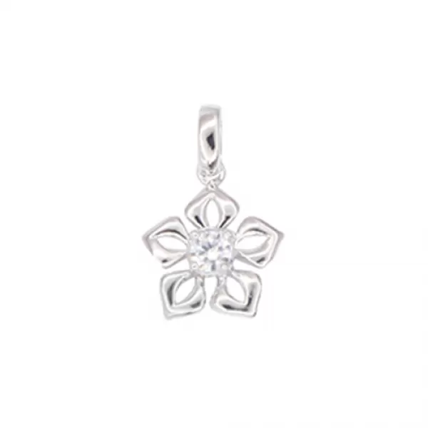 Zlatý prívesok s diamantom - kvetina GKW57513