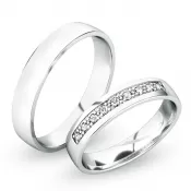 Snubné prstene strieborné SP-61058-Ag