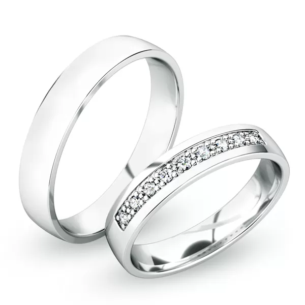 Snubné prstene strieborné SP-61058-Ag