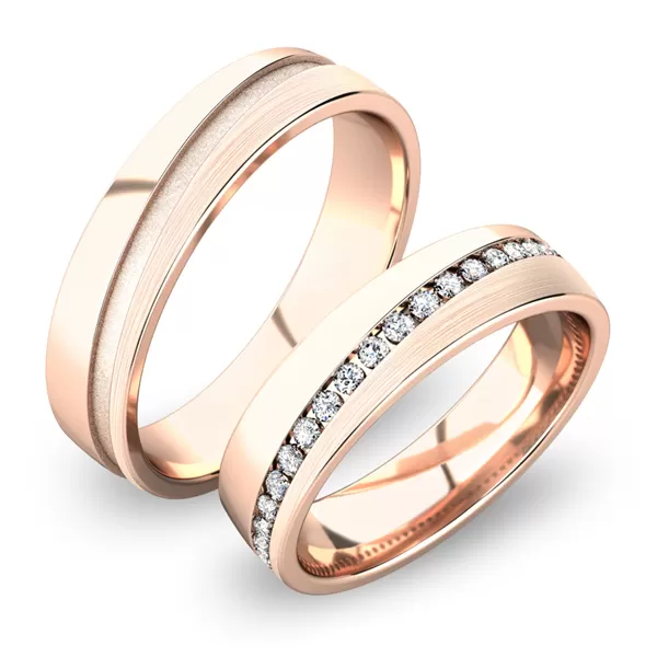 Zlaté snubné prstene SP-61056