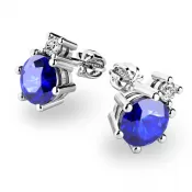 Tanzánstvo a diamanty v zlatých náušniciach 10858-B-Tan