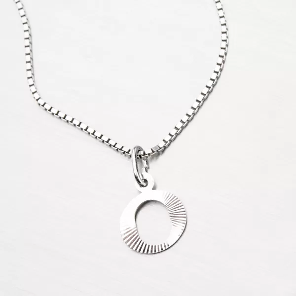 Strieborné písmenko - O M5114-FC-O