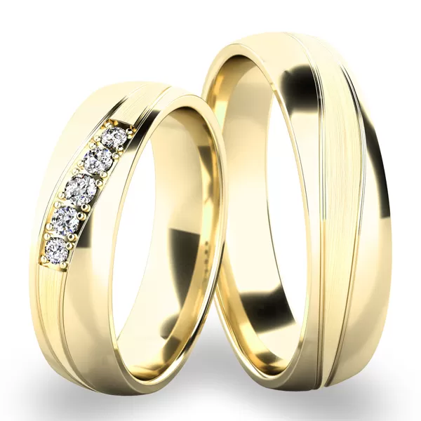 Zlaté snubné prstene SP-285