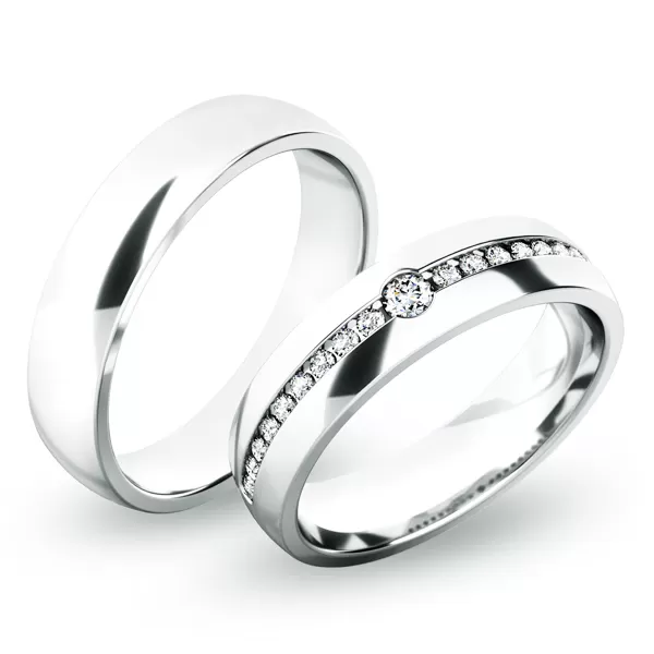 Snubné prstene striebro SP-61054-Ag