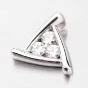 Prívesok z bieleho zlata DZ1926B