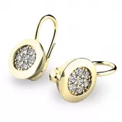 Diamantové náušnice zo žltého zlata 10902-NK-ZL-DIA