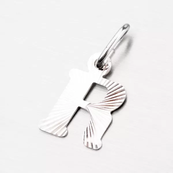 Strieborné písmenko - R M5114-FC-R