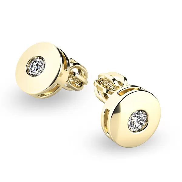 Zlaté náušnice s diamantmi 10911-NS-ZL-DIA