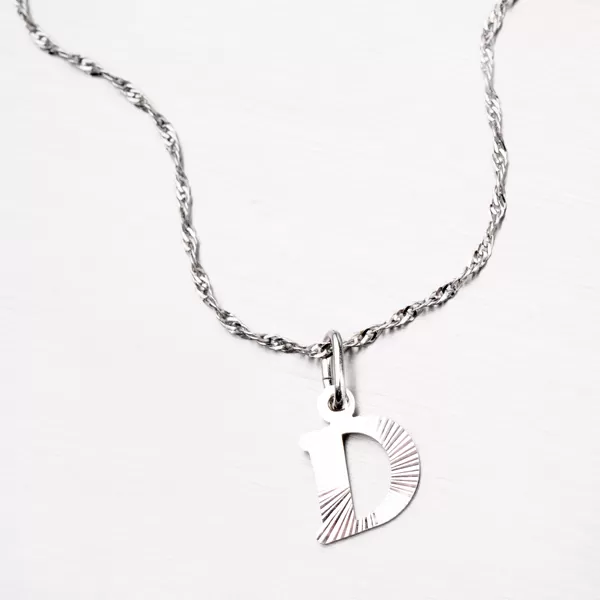 Strieborné písmenko - D M5114-FC-D