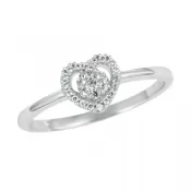 Romantický prsteň s diamantmi GKW45723