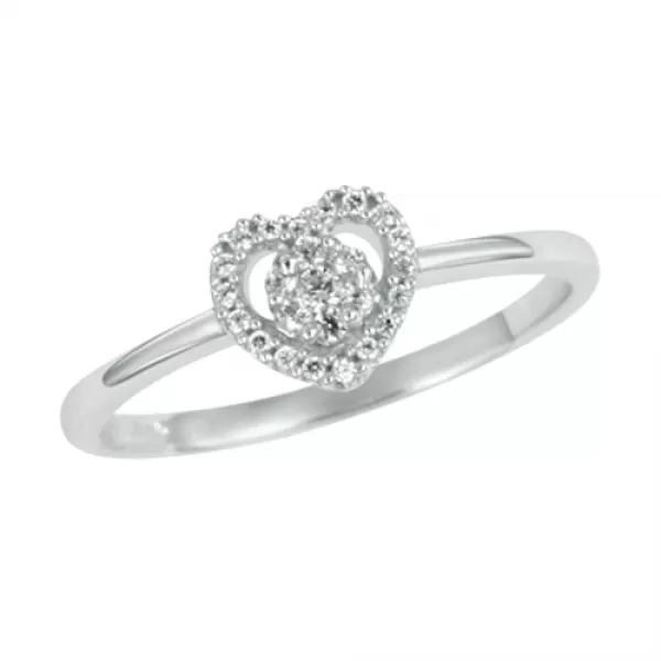 Romantický prsteň s diamantmi GKW45723