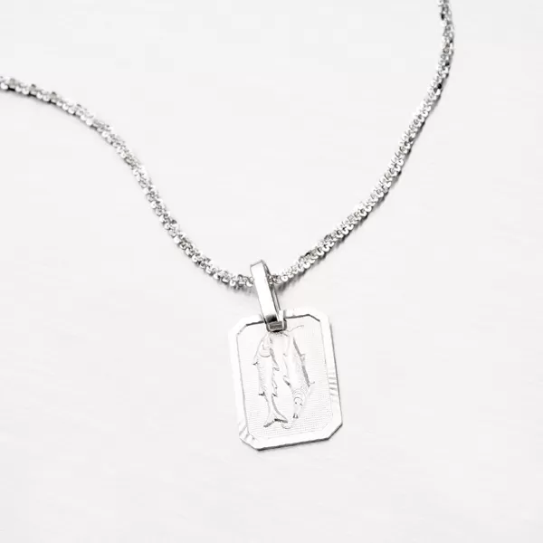 Ryby - strieborné mesačné znamenie M5013-02