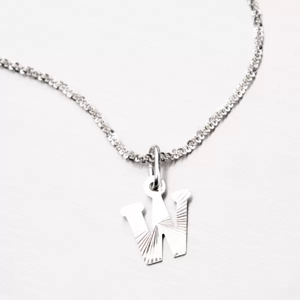 Strieborné písmenko - W M5114-FC-W