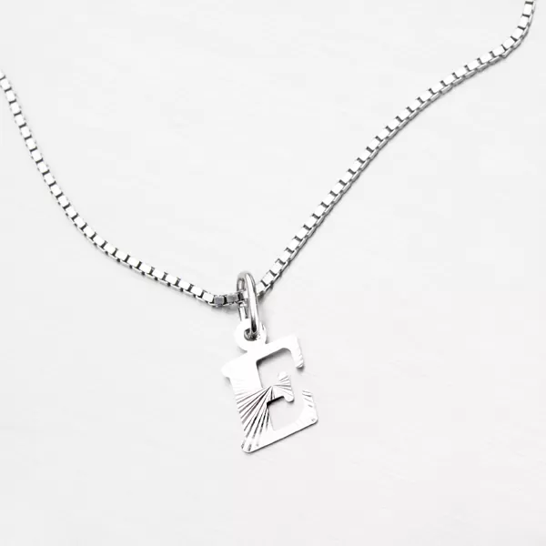 Strieborné písmenko - E M5114-FC-E