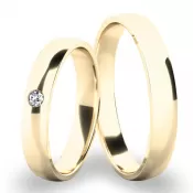 Svadobné prstene žlté zlato SP-286-01