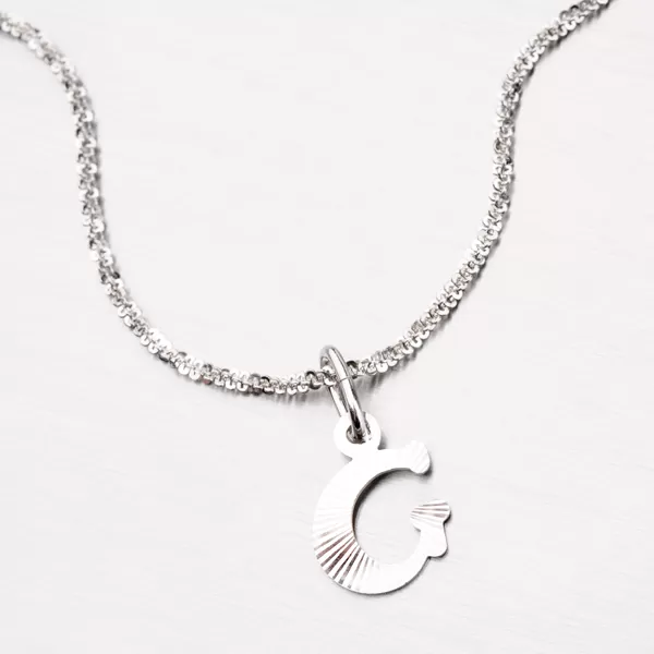 Strieborné písmenko - G M5114-FC-G