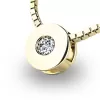 Prívesok s diamantom zo žltého zlata 10912-ZL-DIA