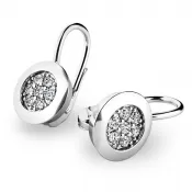 Diamantové náušnice z bieleho zlata 10902-NK-B-DIA