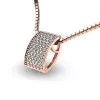 Diamantový prívesok z ružového zlata 10919-CV-DIA