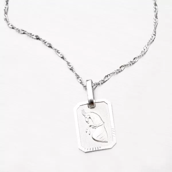 Kozorožec - strieborné mesačné znamenie M5013-12