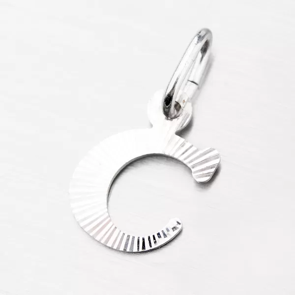 Strieborné písmenko - C M5114-FC-C