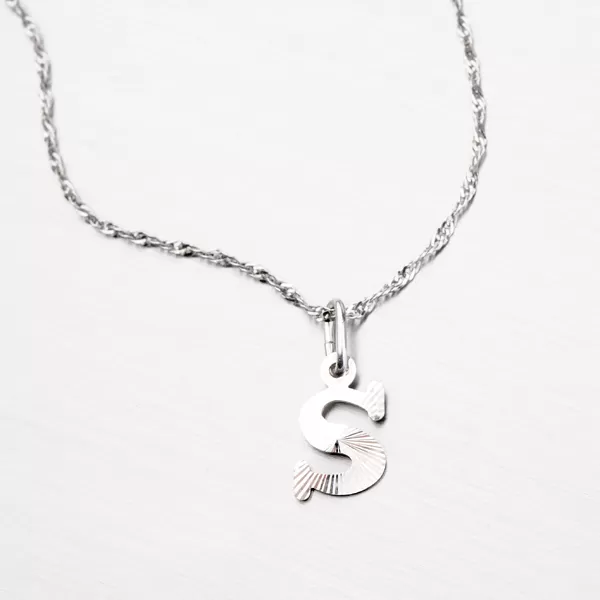 Strieborné písmenko - S M5114-FC-S