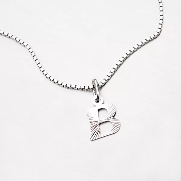 Strieborné písmenko - B M5114-FC-B