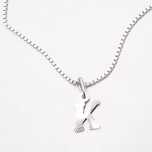 Strieborné písmenko - K M5114-FC-K