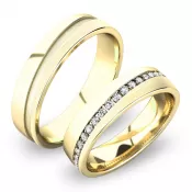Zlaté snubné prstene SP-61056