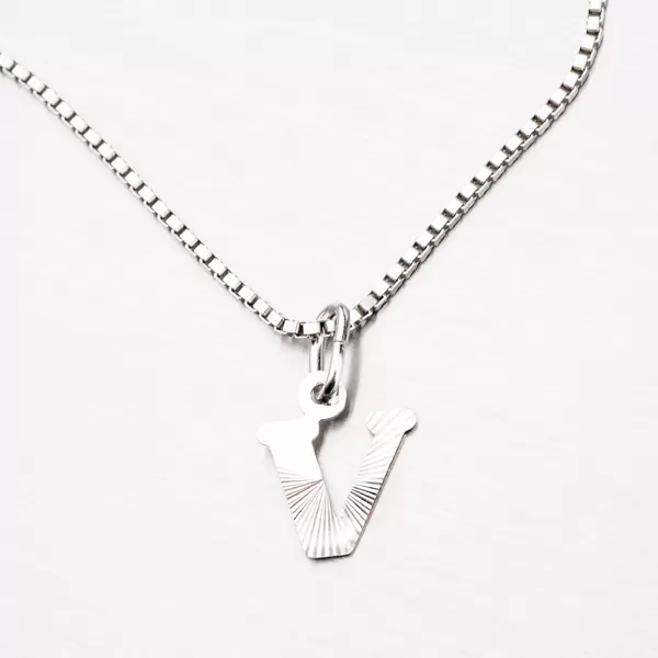 Strieborné písmenko - V M5114-FC-V