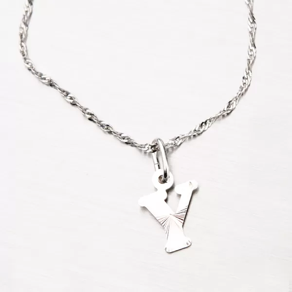 Strieborné písmenko - Y M5114-FC-Y