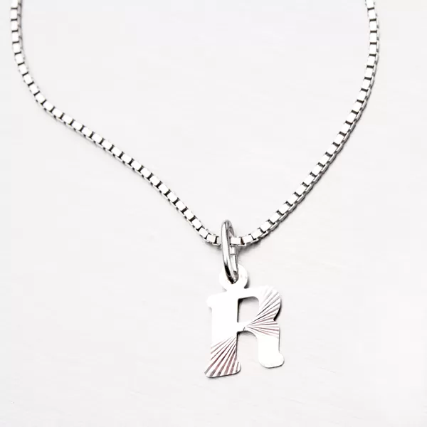 Strieborné písmenko - R M5114-FC-R