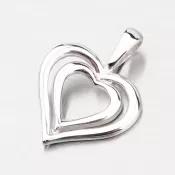 Srdce z bieleho zlata DZ1601B