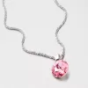 Prívesok s ružovým kryštálom D113R-JK