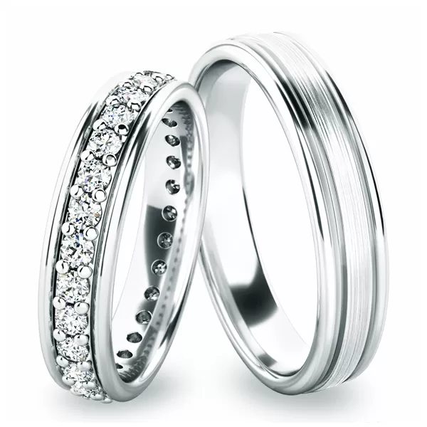 Strieborné snubné prstene SP-61053-Ag