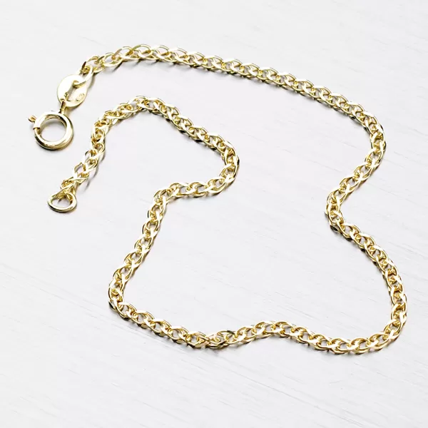 Zlatý pletený náramok 44-1205