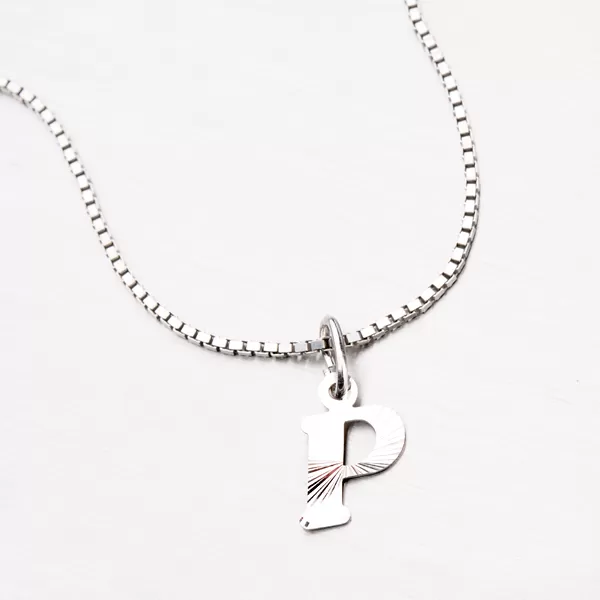 Strieborné písmenko - P M5114-FC-P