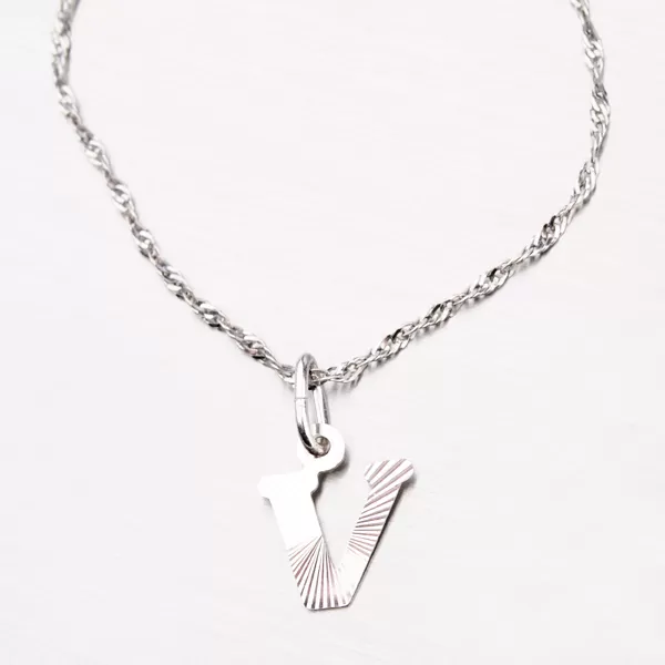 Strieborné písmenko - V M5114-FC-V