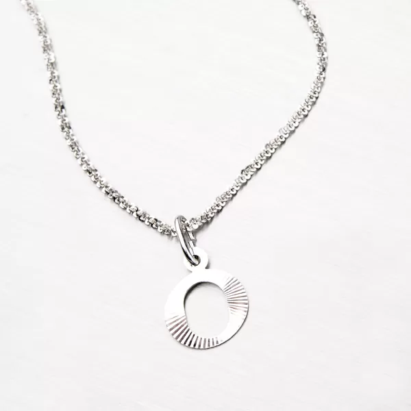 Strieborné písmenko - O M5114-FC-O