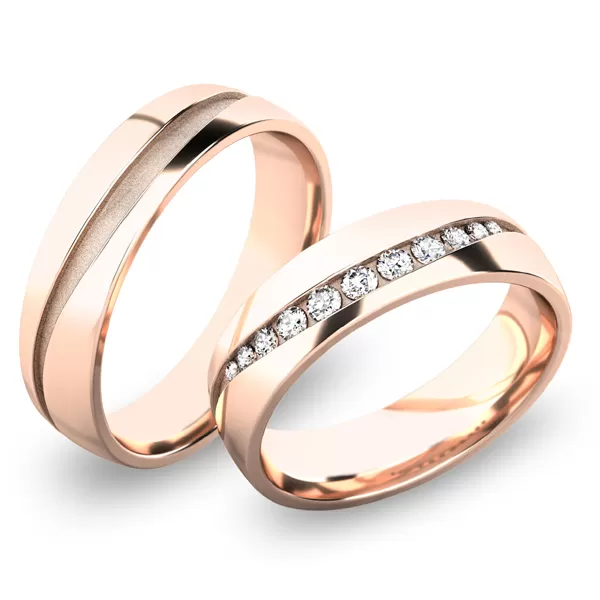 Zlaté snubné prstene SP-61057