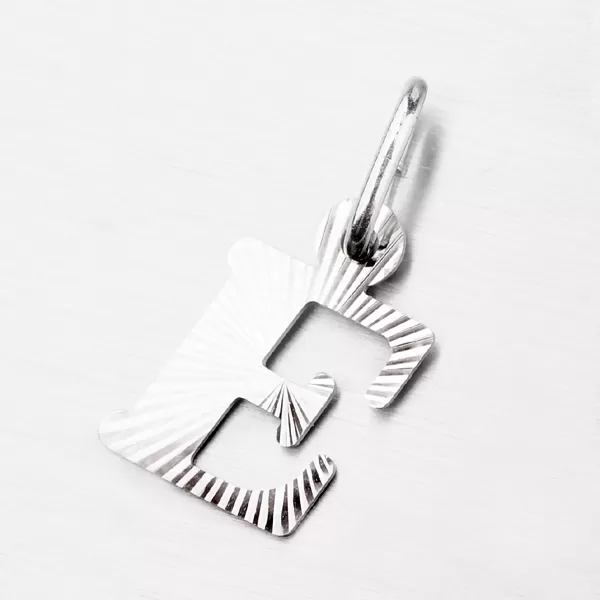 Strieborné písmenko - E M5114-FC-E