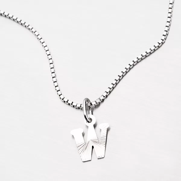 Strieborné písmenko - W M5114-FC-W